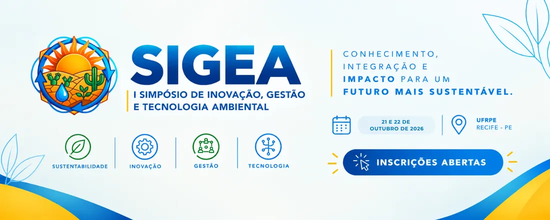 I Simpósio de Inovação, Gestão e Tecnologia Ambiental (I SIGEA)