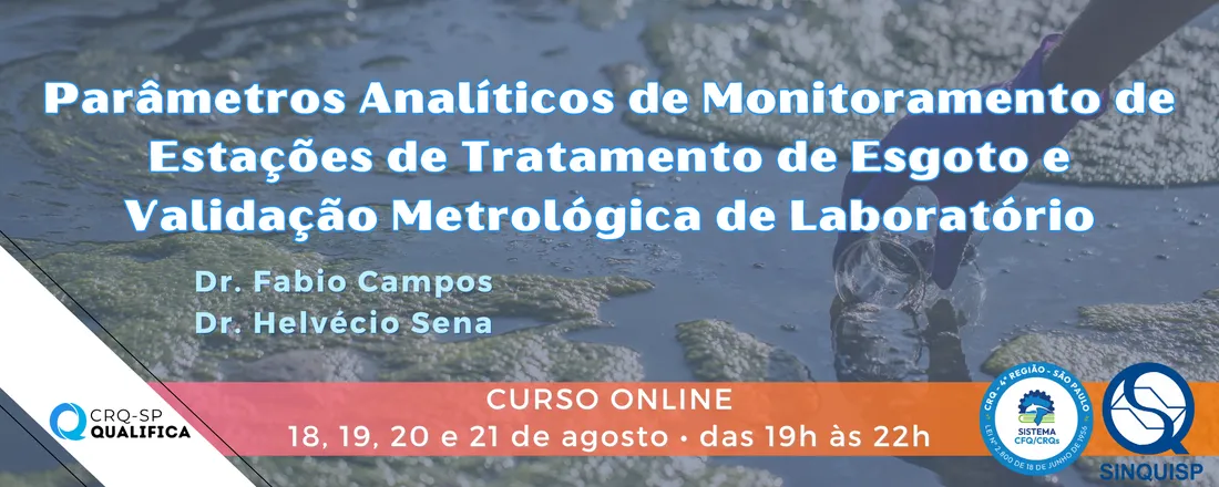 Curso Parâmetros Analíticos de Monitoramento de ETE e Validação Metrológica de Laboratório