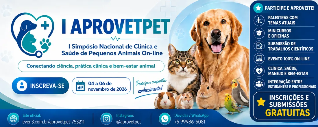 I Simpósio Nacional de Clínica e Saúde de Pequenos Animais Online (I APROVETPET)