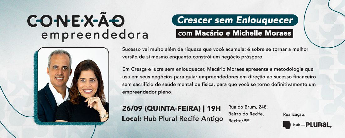 Conexão Empreendedora com Macário e Michelle Moraes: Crescer sem enlouquecer