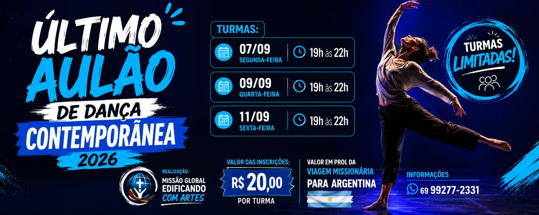 ÚLTIMO AULÃO DE DANÇA CONTEMPORÂNEA — 2026!