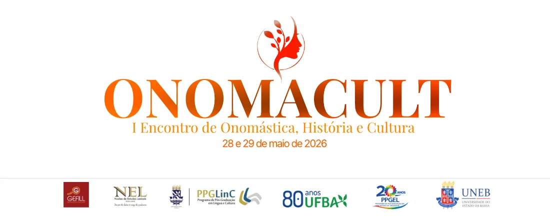 ONOMACULT - I Encontro de Onomástica, História e Cultura