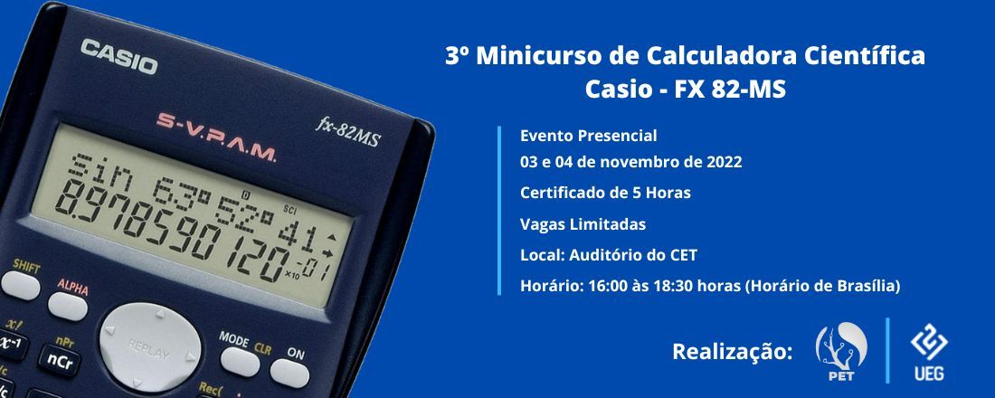 3º Minicurso de Calculadora Científica - Casio FX-82MS