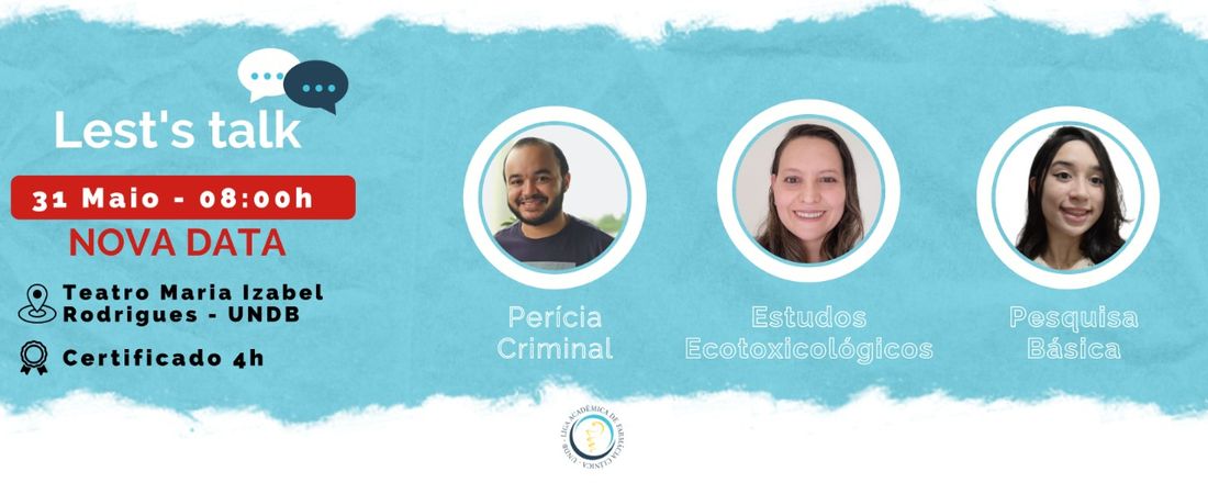 Let's Talk about Perícia Criminal, Ecotoxicologia e Pesquisa Básica