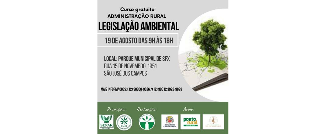 ADMINISTRAÇÃO RURAL – LEGISLAÇÃO AMBIENTAL