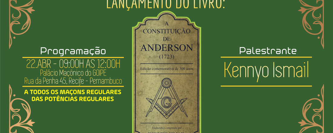 PALESTRA ALUSIVA AOS 300 ANOS DA CONSTITUIÇÃO DE ANDERSON