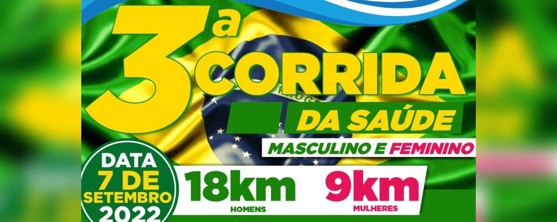 3° CORRIDA DA SAÚDE