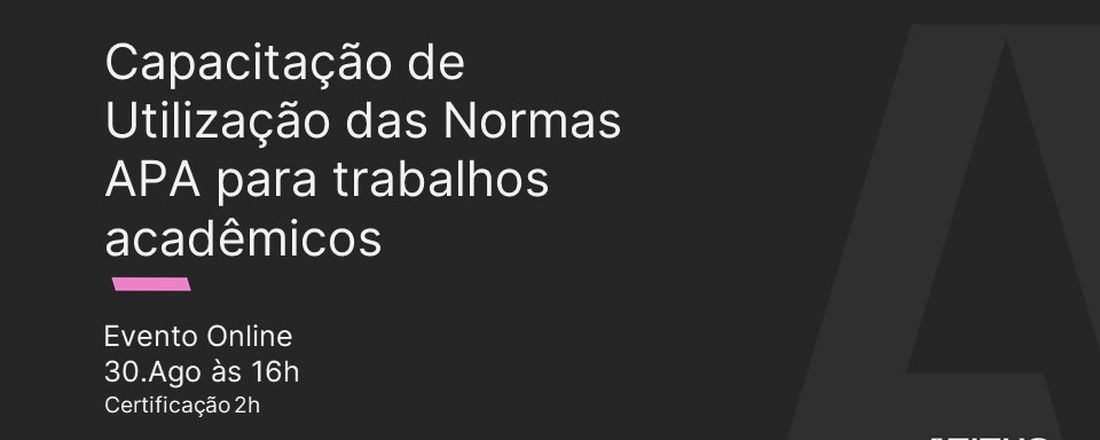 Capacitação e Utilização das Normas APA para trabalhos acadêmicos