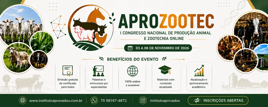 I Congresso Nacional de Produção Pecuária e Zootecnia Online (I APROZOOTEC)