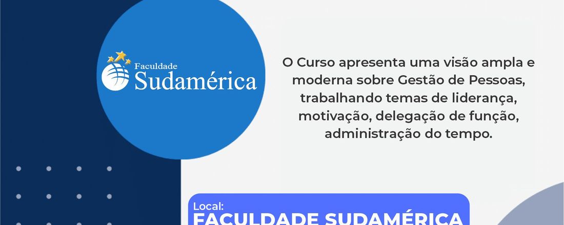 CURSO: GESTÃO DE PESSOAS NA PEQUENA EMPRESA