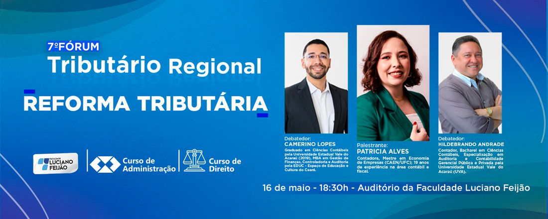 7° FÓRUM TRIBUTÁRIO REGIONAL