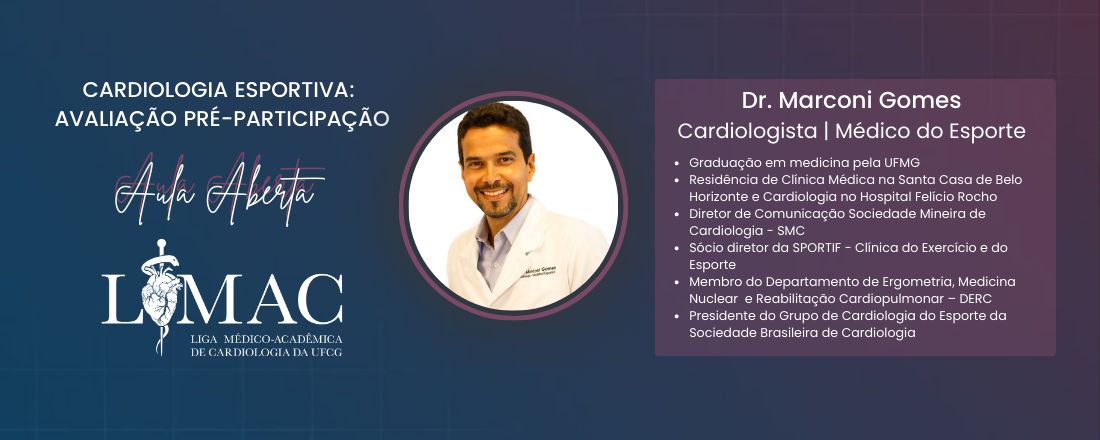 Aula Aberta - Cardiologia Esportiva: Avaliação pré-participação