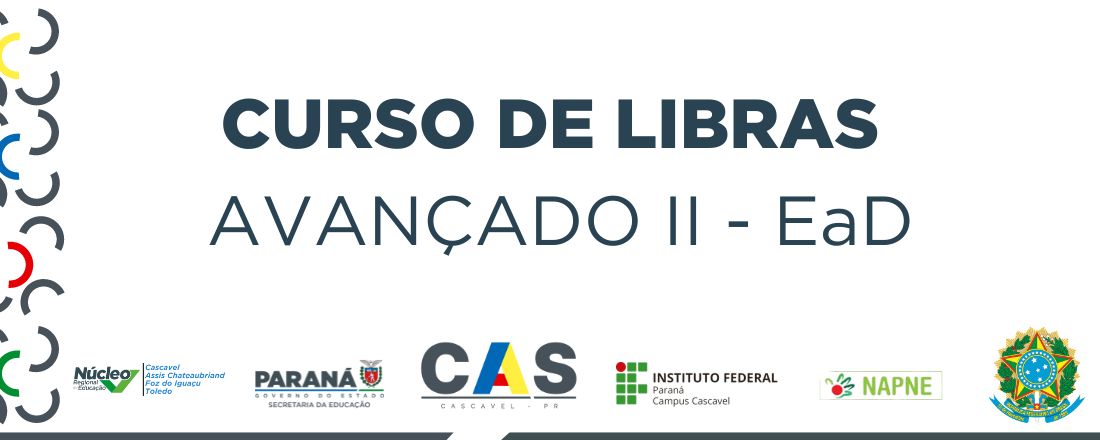 CURSO DE LIBRAS -  AVANÇADO II - EAD
