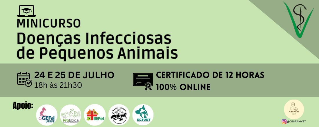 Minicurso de Doenças Infecciosas em Pequenos Animais