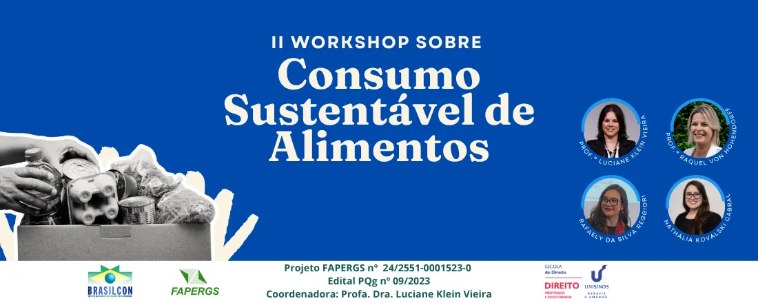 II Workshop sobre Consumo Sustentável de Alimentos