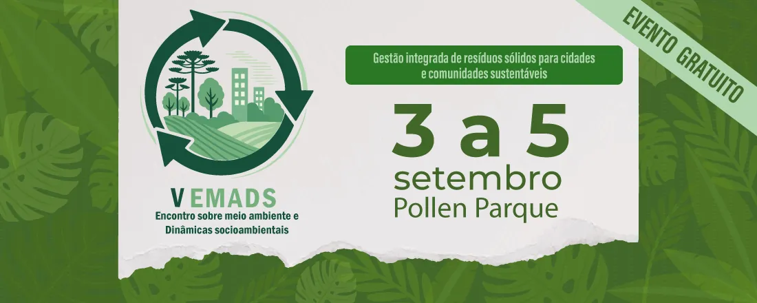 V EMADS - Encontro sobre Meio Ambiente e Dinâmicas Socioambientais