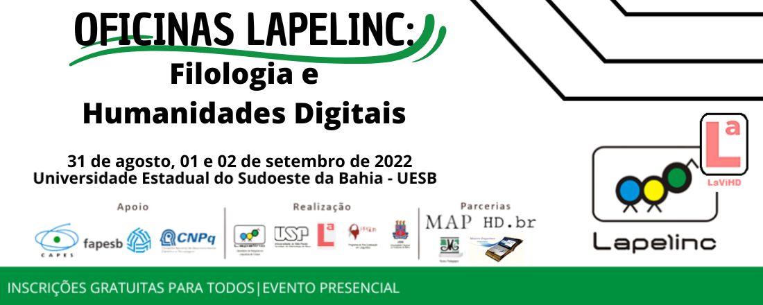 Oficinas LaPeLinC: Filologia e Humanidades Digitais