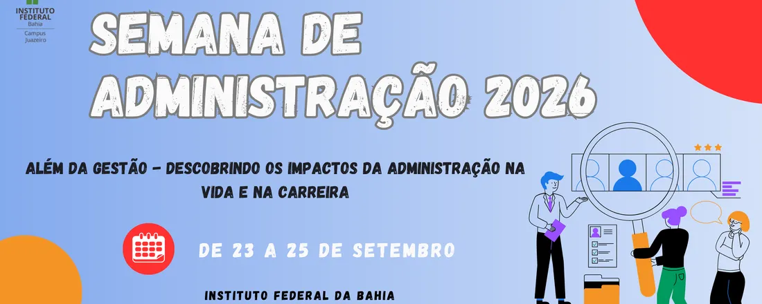 Semana de Administração IFBA Juazeiro 2026
