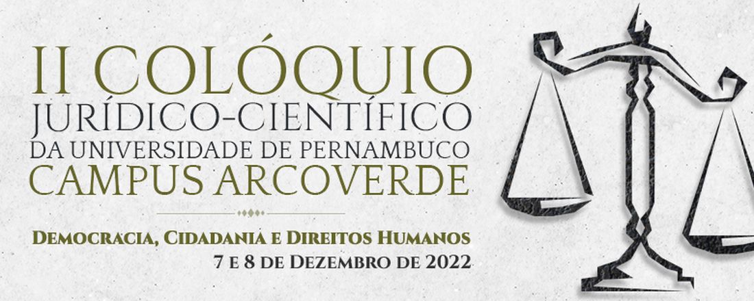 II Colóquio Jurídico-Científico da Universidade de Pernambuco