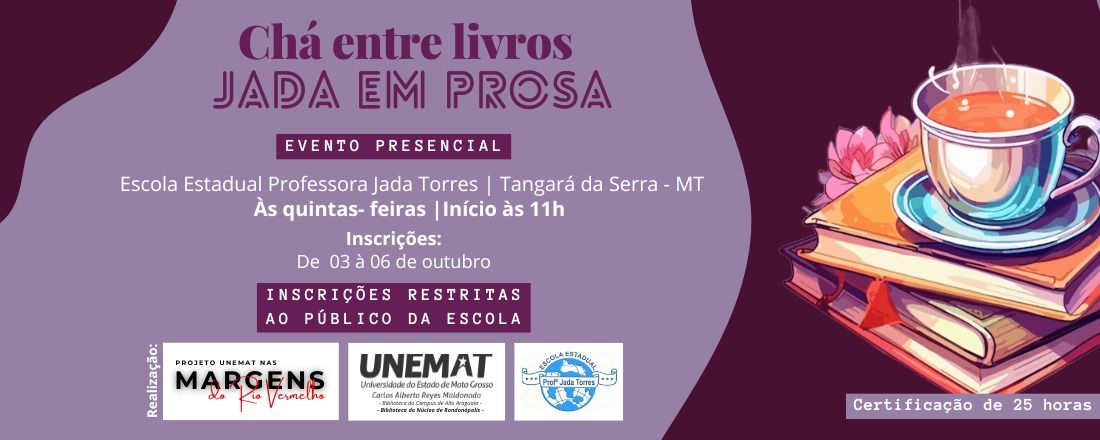 Chá entre livros: Jada em prosa