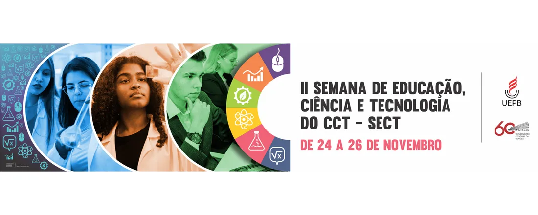 Capa de II Semana de Educação, Ciência e Tecnologia do CCT