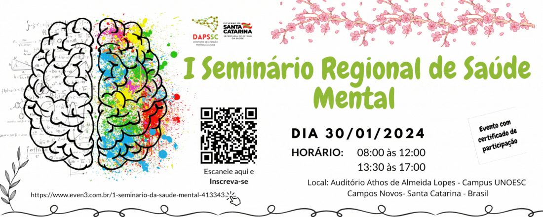 I Seminário Regional de Saúde Mental