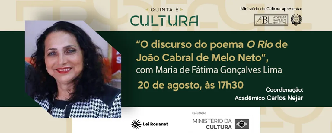 O discurso do poema 'O Rio' de João Cabral de Melo Neto