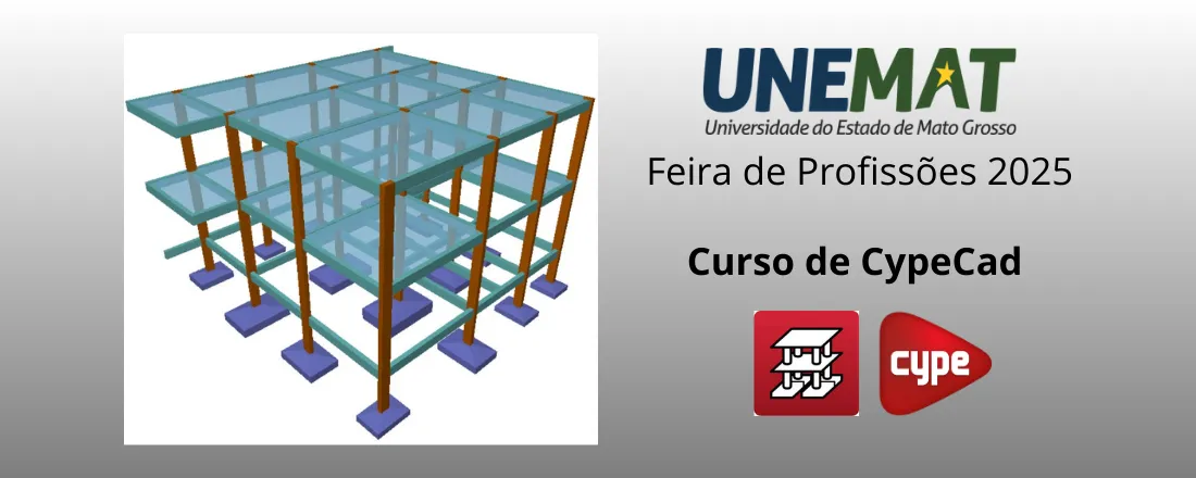 Feira de Profissões 2025: Curso de CypeCad do curso de Engenharia Civil