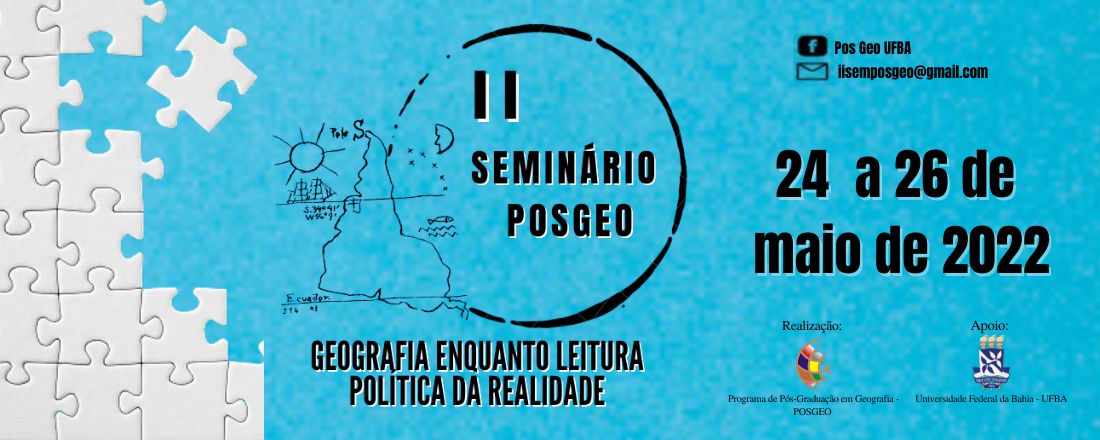 II Seminário POSGEO  - Geografia enquanto leitura política da realidade