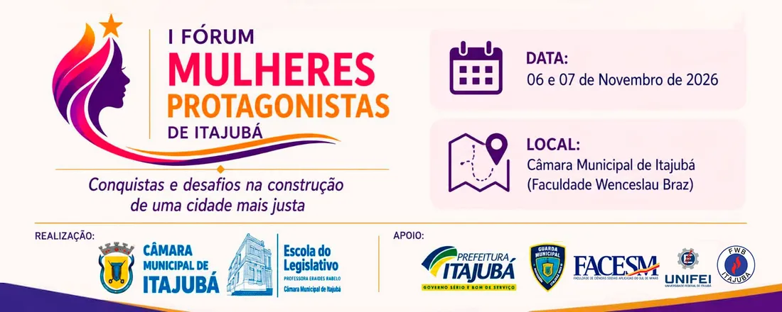 I FÓRUM MULHERES PROTAGONISTAS DE ITAJUBÁ