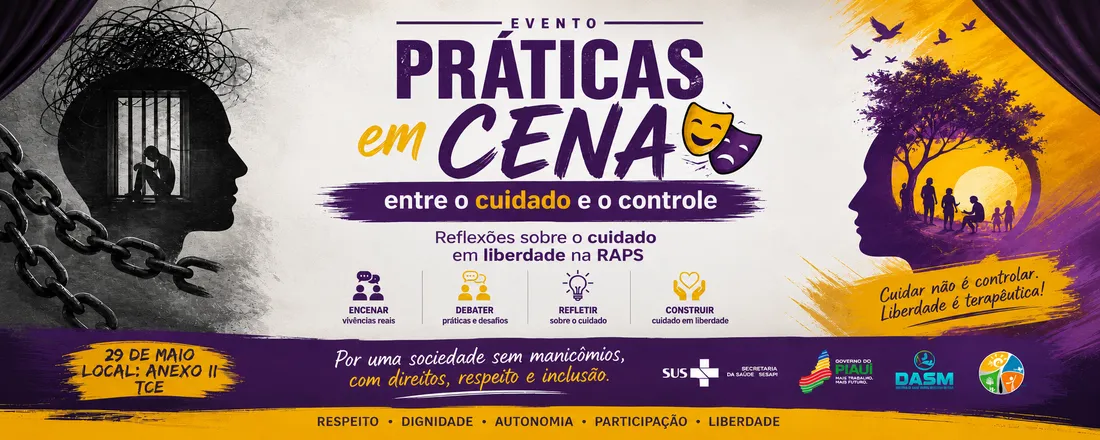 PRÁTICAS EM CENA: entre o cuidado e o controle