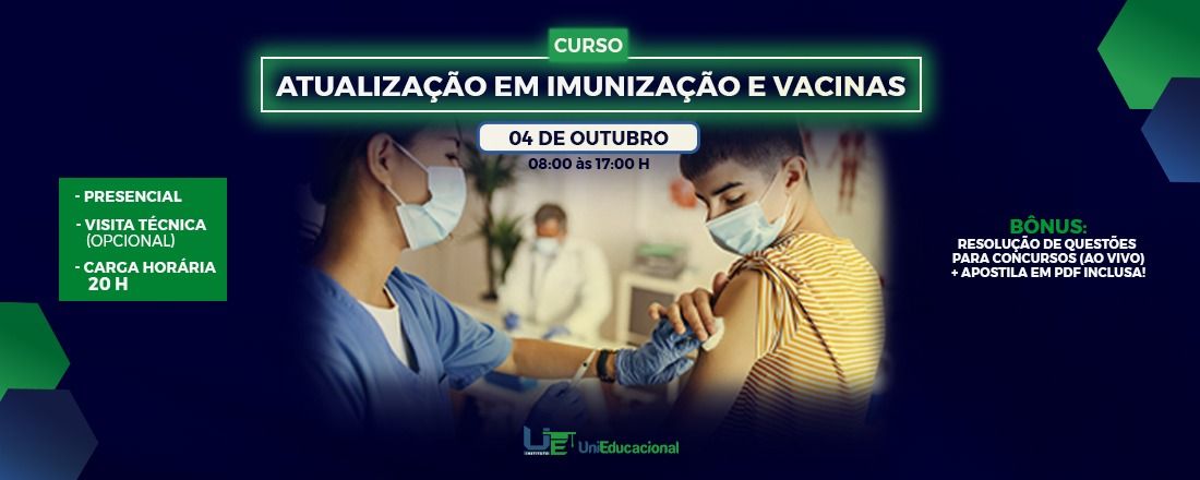 CAPACITAÇÃO ATUALIZAÇÃO EM IMUNIZAÇÃO E VACINAS