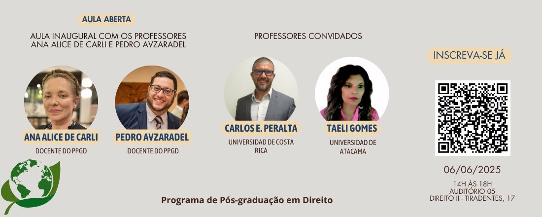 Aula inaugural aberta com os professores Ana Alice de Carli e Pedro Curvello