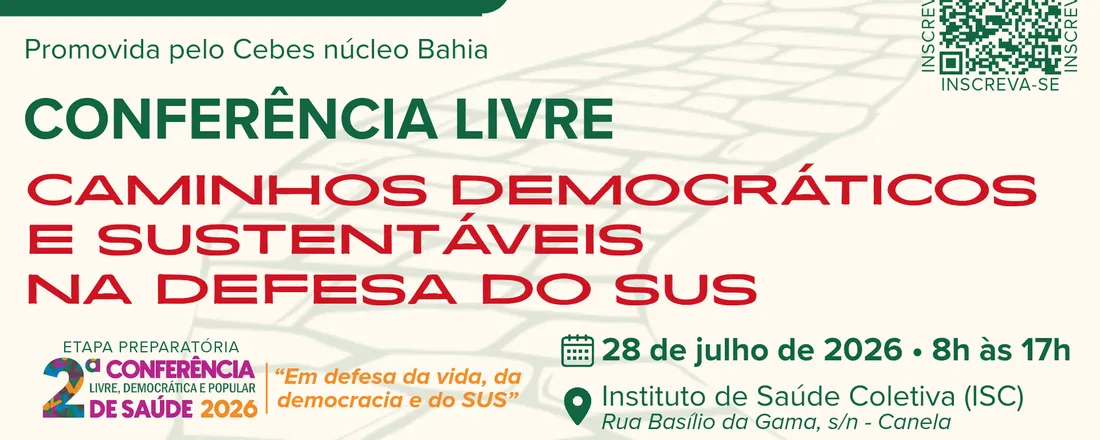 Conferência Livre 2026 - CEBES Bahia