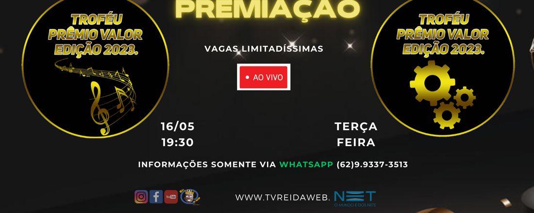 Troféu Prêmio Valor - Rei da Web Edição 2023