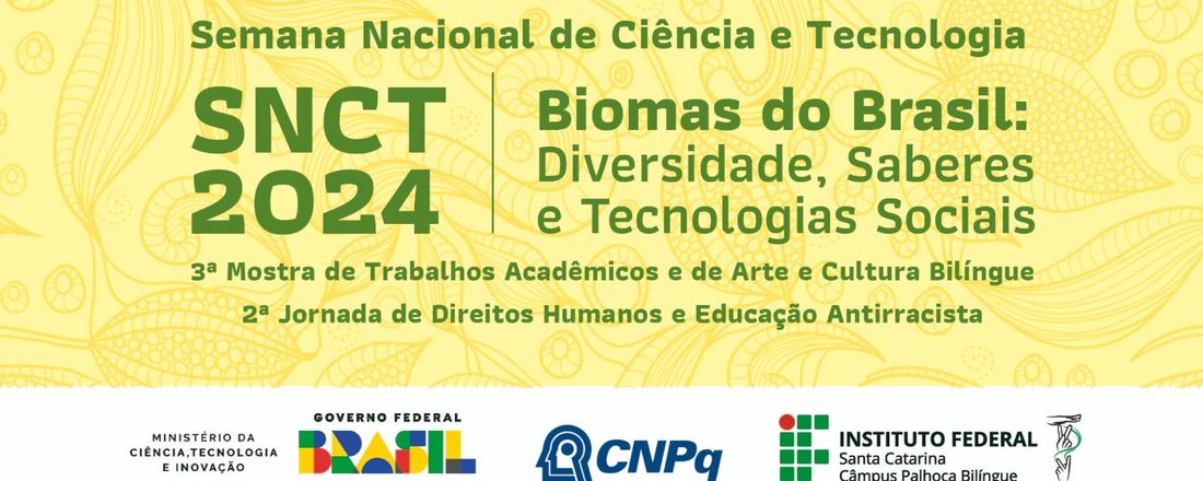 Semana Nacional de Ciência e Tecnologia Palhoça - SNCT2024