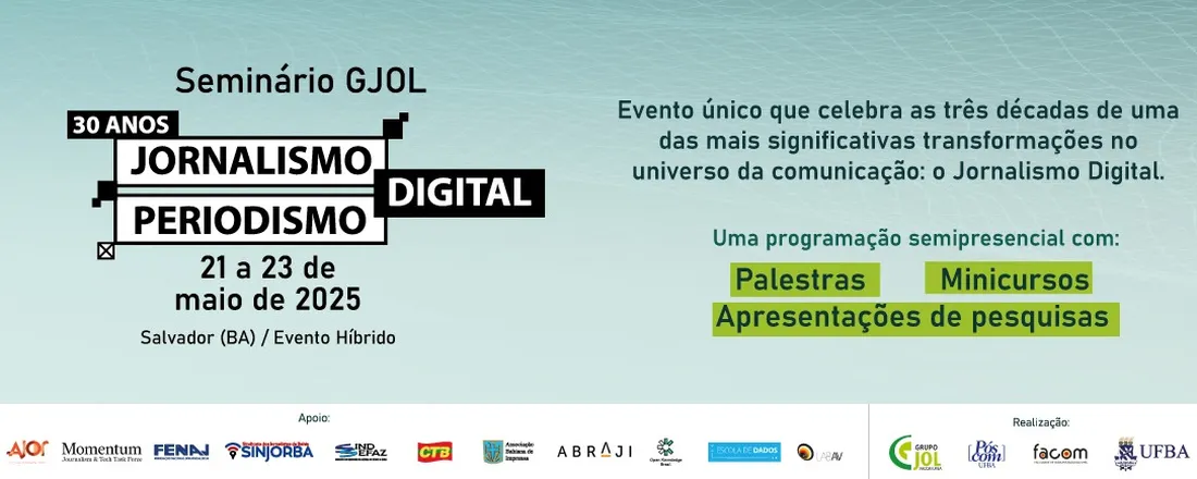 Seminário GJOL - 30 anos de Jornalismo Digital
