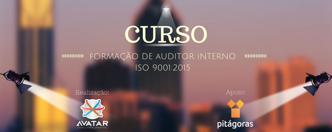 Curso de Formação de Auditor Interno da Qualidade ISO 9001:2015