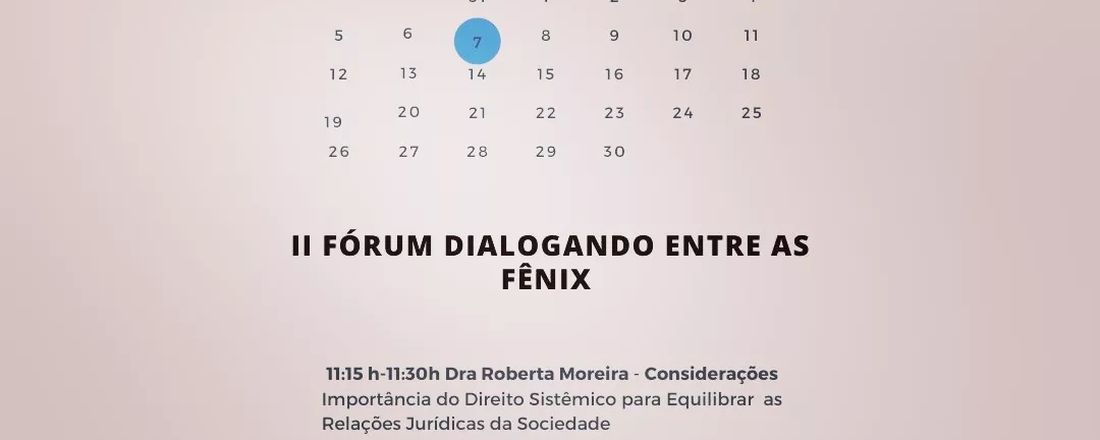 ll Fórum Dialogando Entre as Fênix