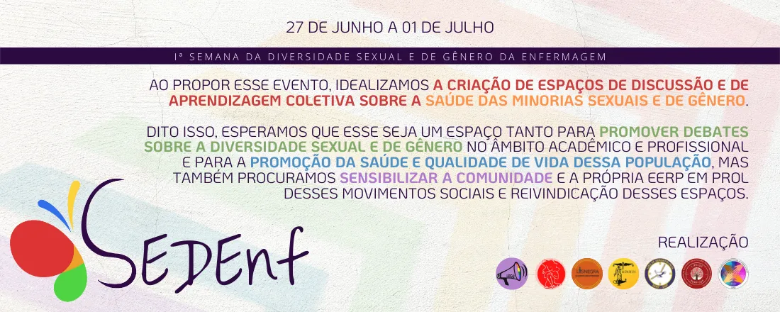 I Semana da Diversidade Sexual e de Gênero da Enfermagem