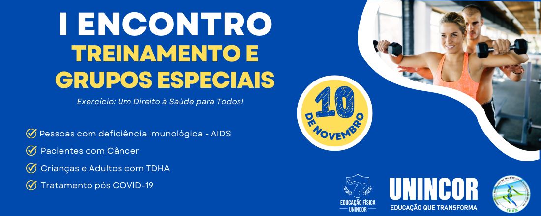 I Encontro sobre Treinamento Físico e Grupos Especiais