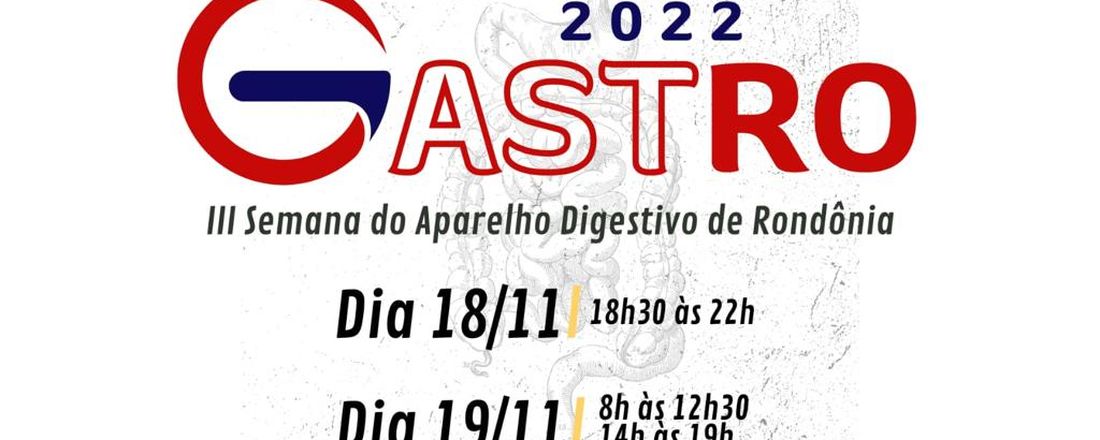 Gastro Rondônia - III Semana do Aparelho Digestivo de Rondônia