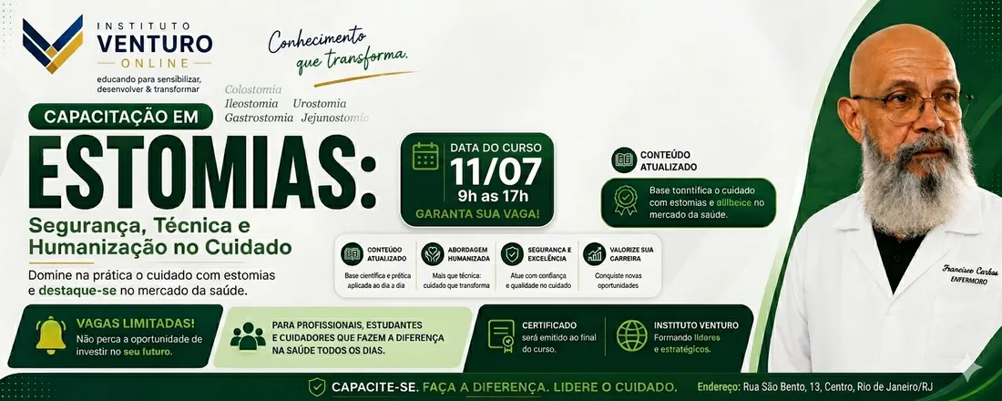 Curso de Capacitação em Estomias: Segurança, Técnica e Humanização no Cuidado