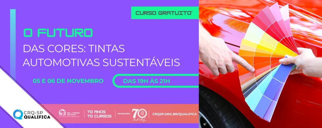 Curso O Futuro das Cores: Tintas Automotivas Sustentáveis
