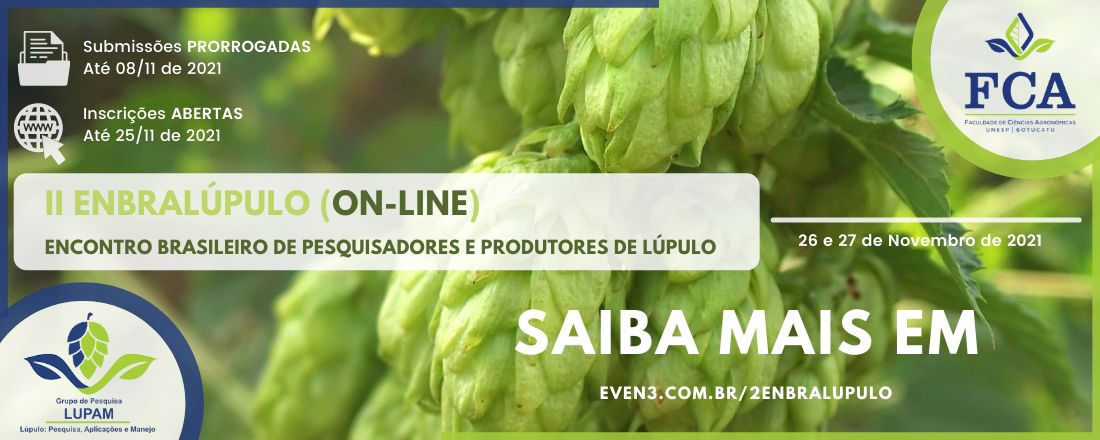 II ENBRALÚPULO - Encontro Brasileiro de Pesquisadores e Produtores de Lúpulo