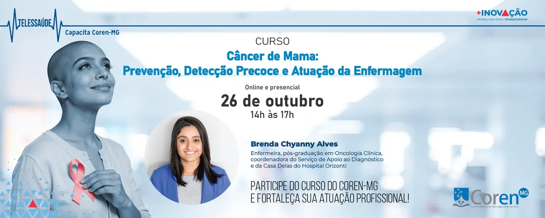 Curso - Câncer de Mama: prevenção, detecção precoce e atuação da Enfermagem