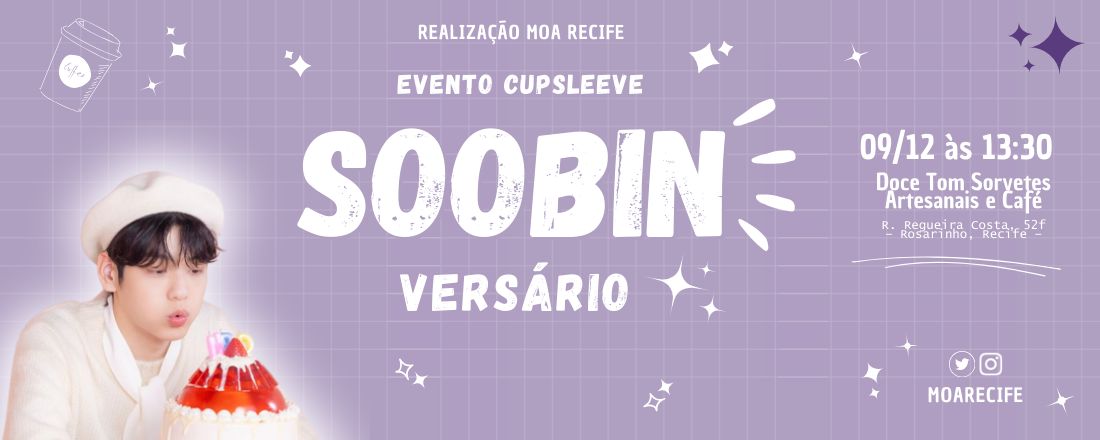 Soobin Versário- Evento Cupsleeve