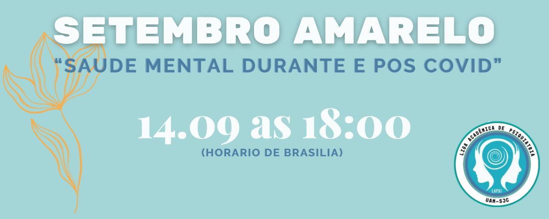 Setembro Amarelo: Saúde Mental Durante e Pós COVID