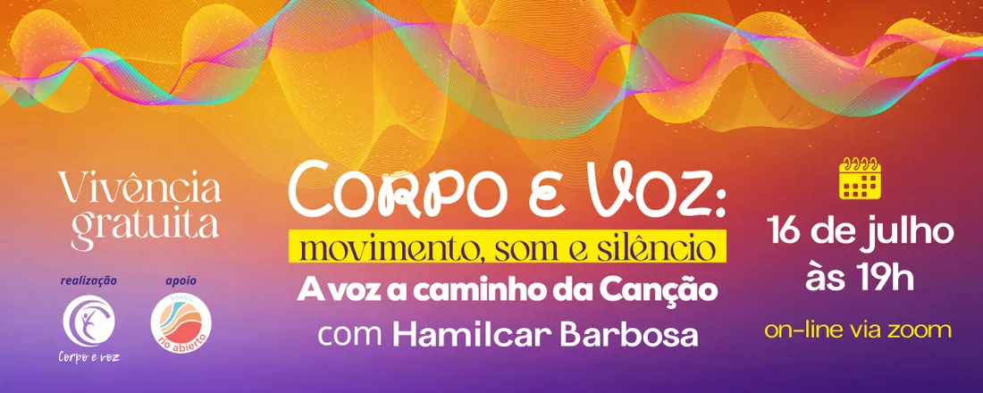 Corpo e Voz: movimento, som e silêncio com Hamilcar Barbosa