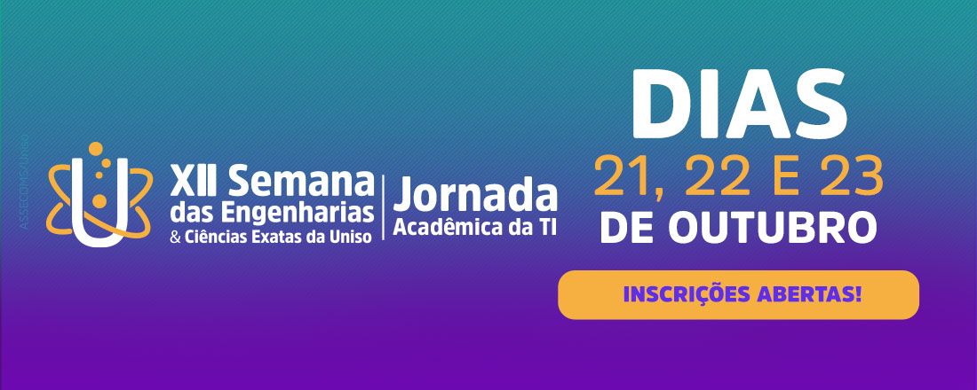 XII Semana das Engenharias e Ciências Exatas da Uniso